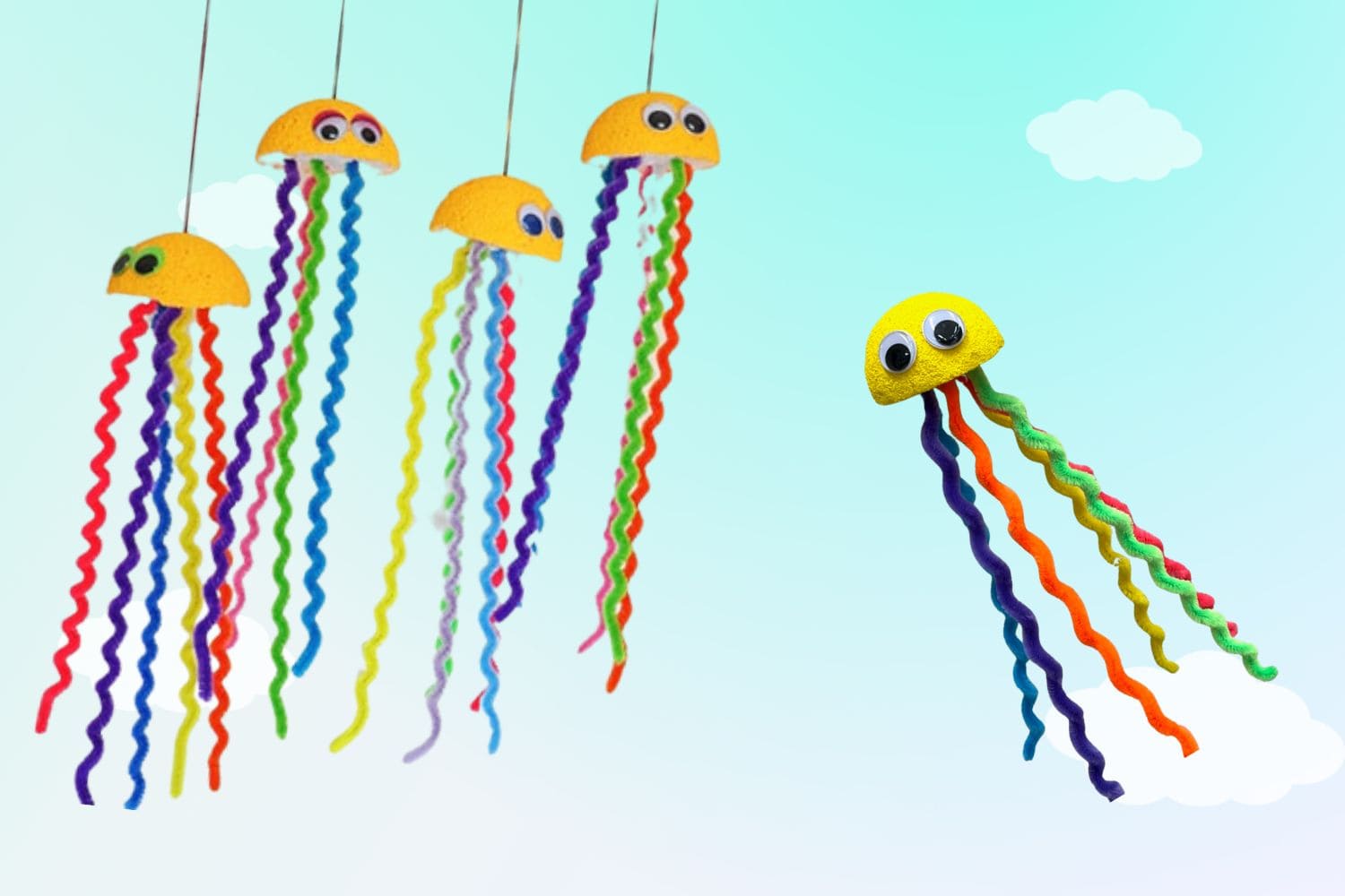 #8 Rainbow Jellyfish Craft 