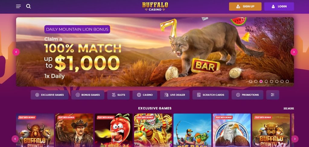 Buffalo Casino real money online casino New York with crypto withdrawals and live dealer games
